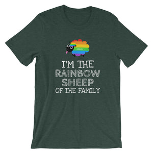 Rainbow Sheep - Short-Sleeve Unisex T-Shirt