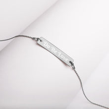 Load image into Gallery viewer, Do Be Love - Engraved Silver Bar Chain Necklace