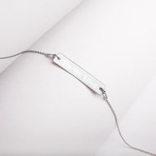 Load image into Gallery viewer, Do Be Love - Engraved Silver Bar Chain Necklace