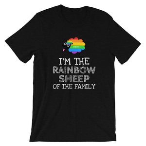 Rainbow Sheep - Short-Sleeve Unisex T-Shirt